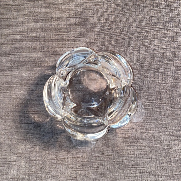 Royal Copenhagen Large 5” Crystal Lotus Candle Holder W/ Sticker - Picture 4 of 7